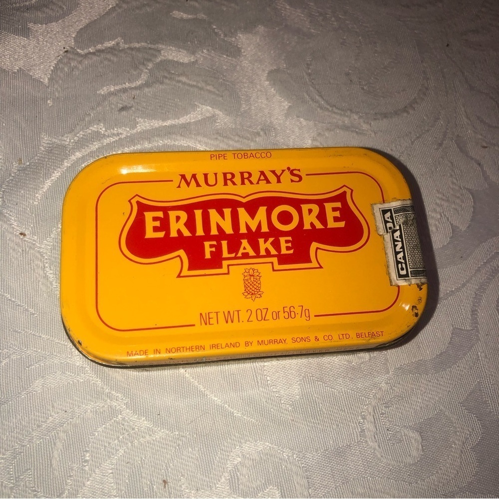 VINTAGE Erinmore Flake En Tranches Rare French Murray’s of Northern Ireland Tin
